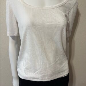 Universal Thread White Short Sleeve Top